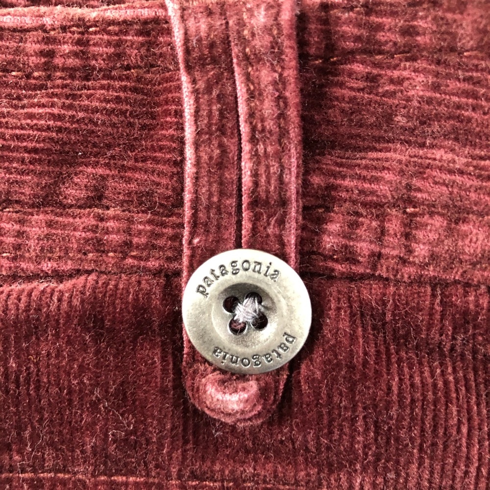 Patagonia Organic Cotton Corduroy Skirt Burgandy - Picture 6 of 9